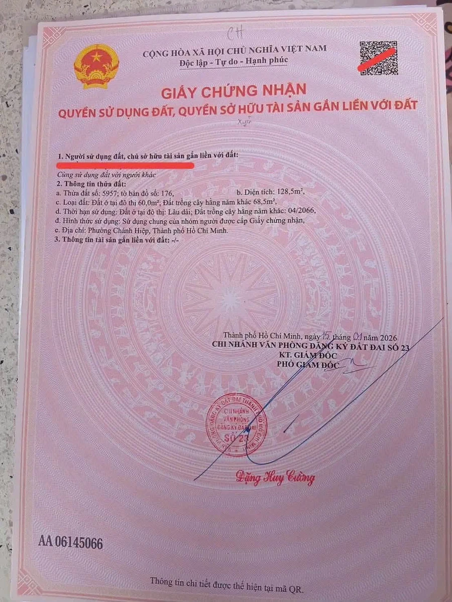 Bán lô đất 128m2 Tường Bình Hiệp Thủ Đức, 1 tỷ 900 triệu - Ảnh thu nhỏ 4