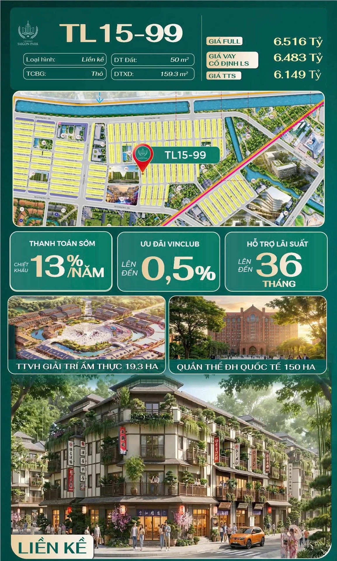 Bán shophouse Vinhomes Saigon Park 50m2 đất, mặt tiền đường 19m, vốn từ 1,8 tỷ - Ảnh 1