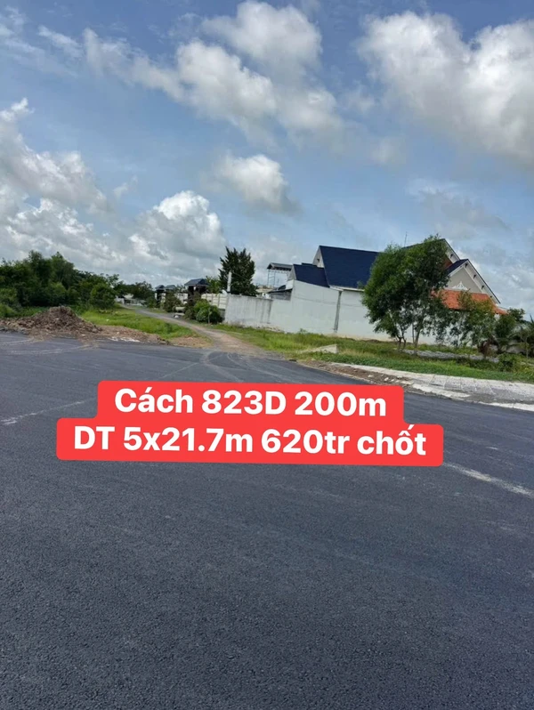 Bán đất 5x21.7m, 108.5m² giá 620 triệu Bình Chánh