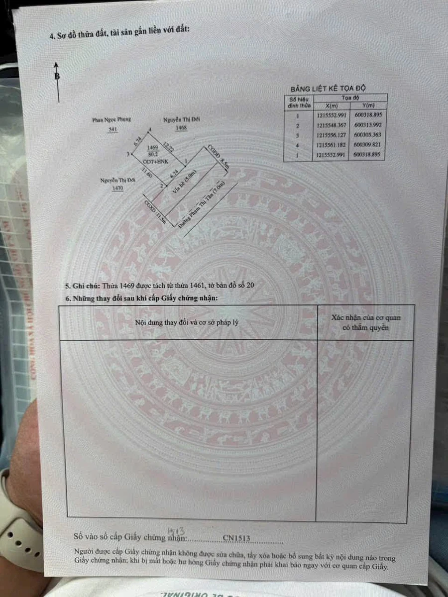 Bán đất Phạm Thị Tân Phú Lợi 80m² giá 4,5 tỷ - Ảnh 1