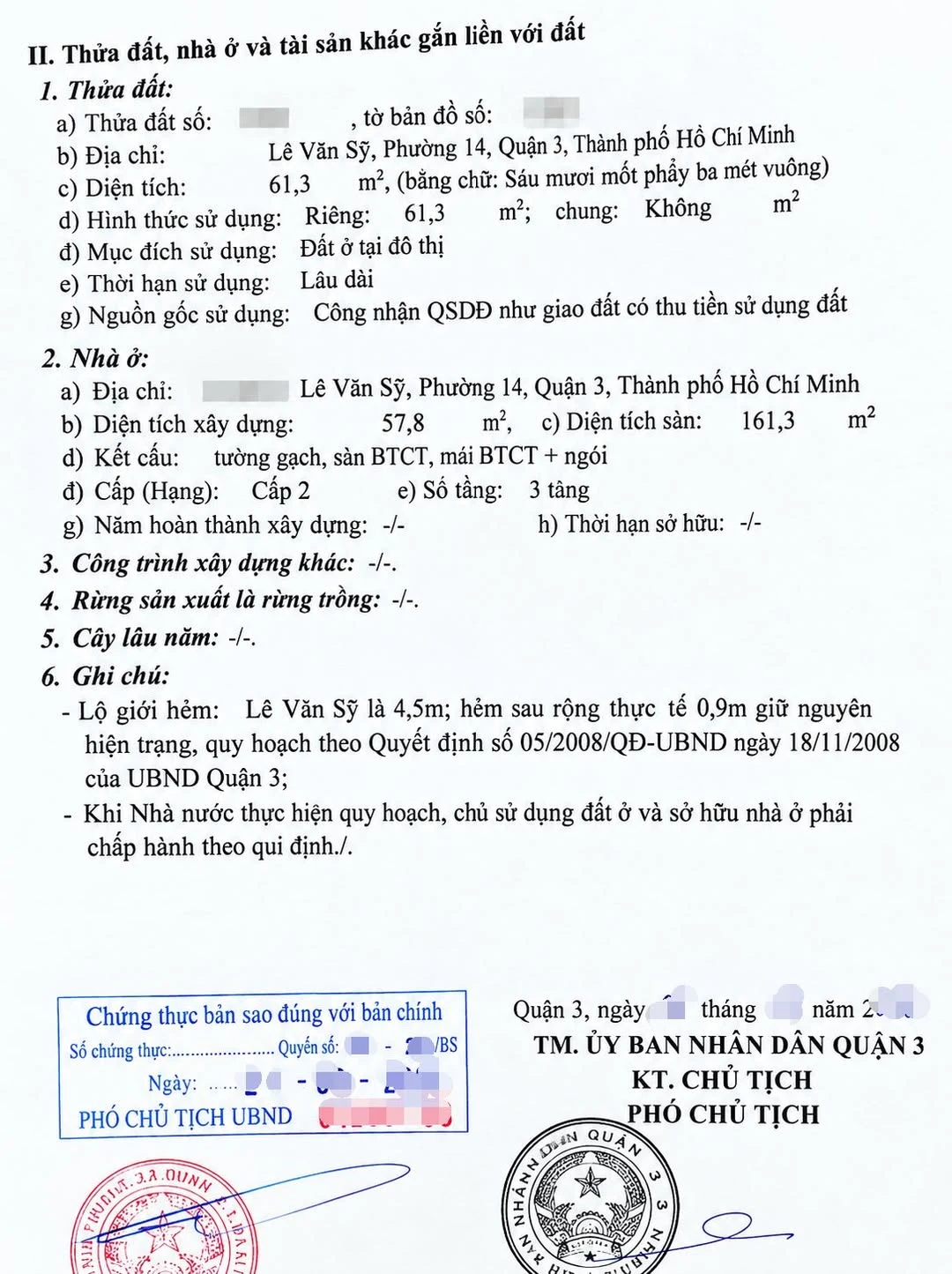 Bán nhà hẻm Lê Văn Sỹ, Phường 14, Quận 3, 65m2, 3 tầng, 5 phòng ngủ, khoảng 8,8 tỷ - Ảnh 1