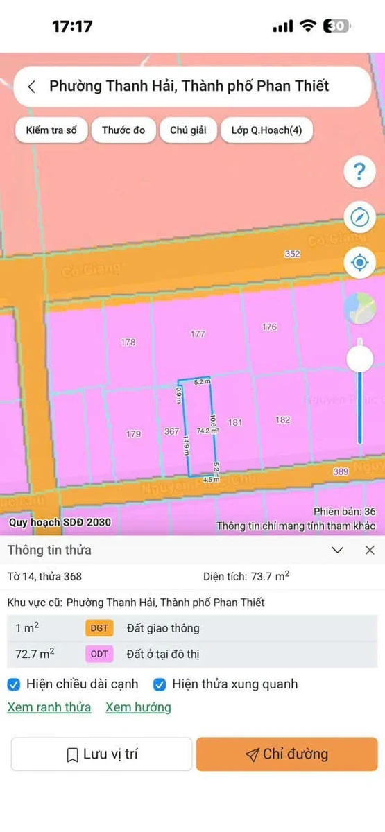 Bán đất thổ cư 73,7m² gần biển, Phan Thiết giá 2 tỷ 3 - Ảnh thu nhỏ 2