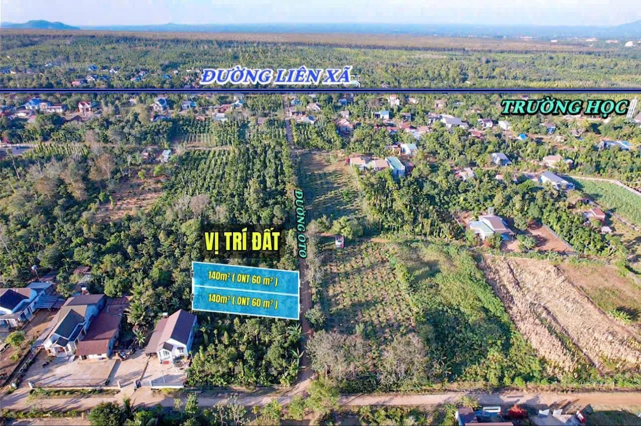 Bán đất 140m² có THỔ CƯ Đắk Lắk 215 triệu - Ảnh 1