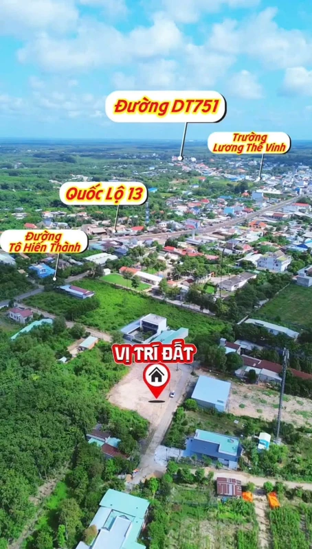 Bán đất góc 2 mặt tiền Chơn Thành 156m² 520 triệu
