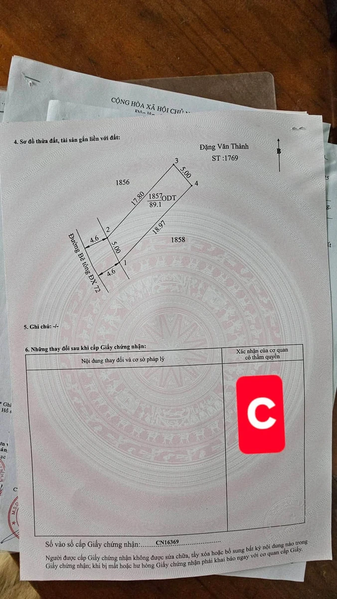 Bán lô đất mặt tiền DX72 Định Hoà 90m², giá 1 tỷ 950 - Ảnh 1