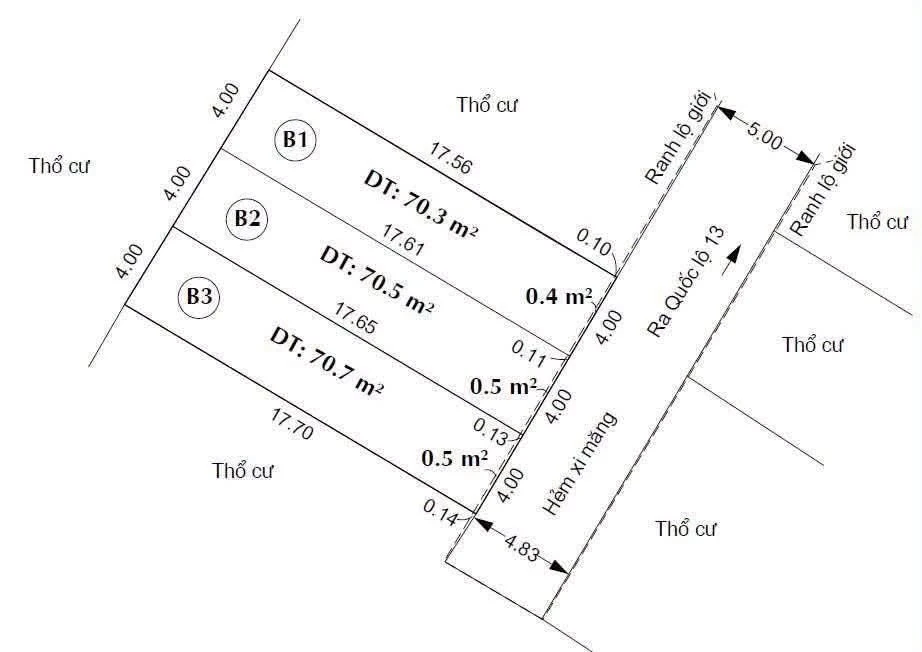 Bán lô đất 71m2 hẻm xe hơi Quốc Lộ 13, Phường Hiệp Bình, Thủ Đức giá 6,4 tỷ - Ảnh thu nhỏ 3