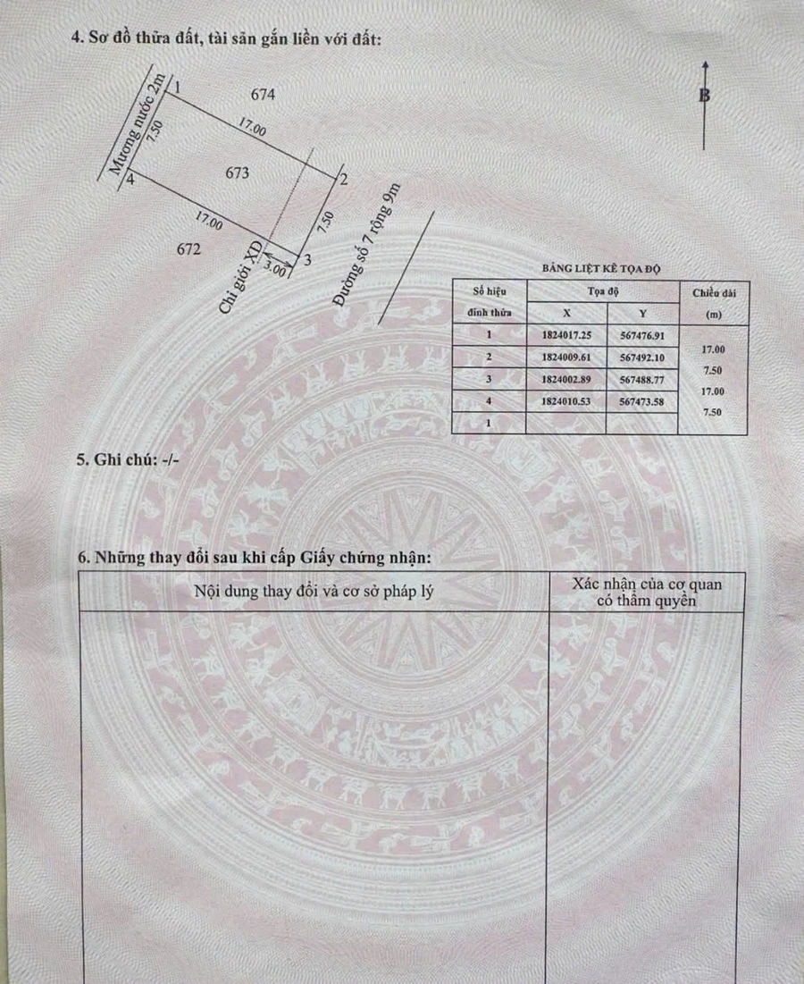 Bán đất KQH Phước Linh Huế 127.5m2 giá 1.7 tỷ - Ảnh thu nhỏ 4