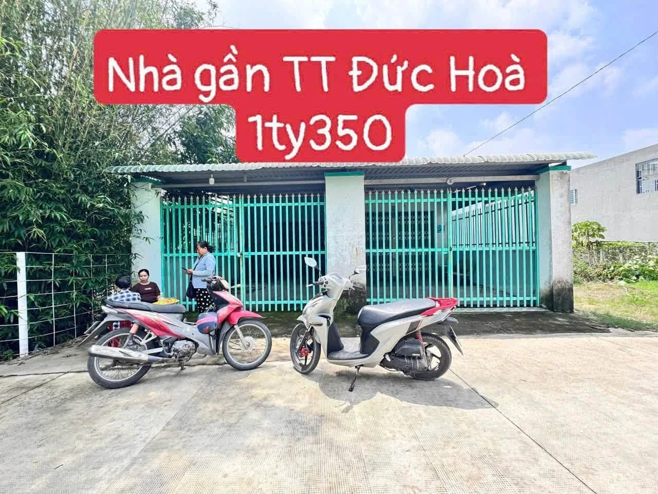 Bán nhà bê tông kiên cố 4,5x27m, 2PN, gần thị trấn Đức Hòa, giá 1,35 tỷ - Ảnh 1