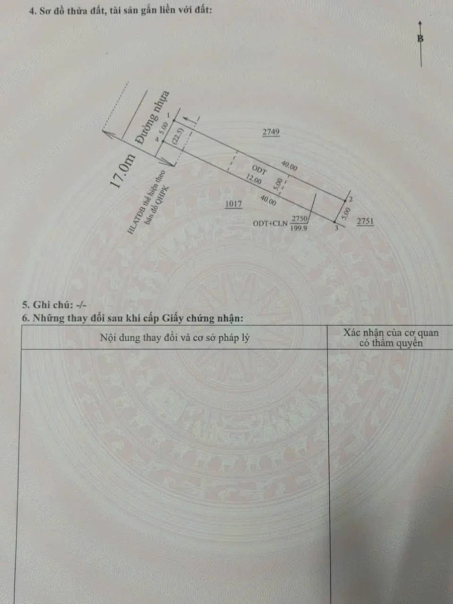 Bán đất mặt tiền An Điền Bến Cát 200m² 1 tỷ 480 - Ảnh thu nhỏ 3