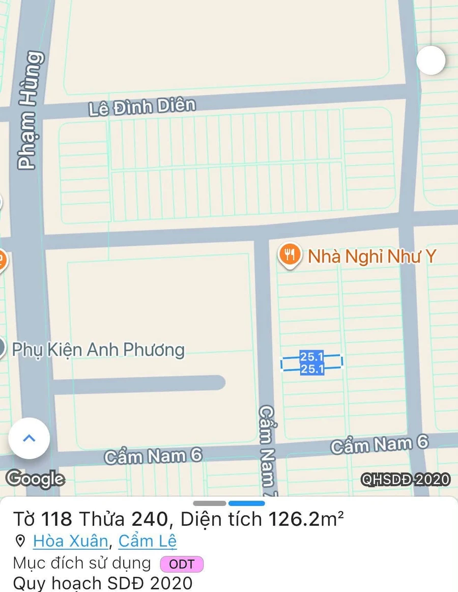 Bán lô đất mặt tiền 125m2 Cẩm Nam Đà Nẵng 4,7 tỷ - Ảnh thu nhỏ 3