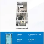Căn 1PN1VS hướng Đông Nam 36,2m2, TT 135 triệu, NHCS cho vay 80% - Ảnh thu nhỏ 1