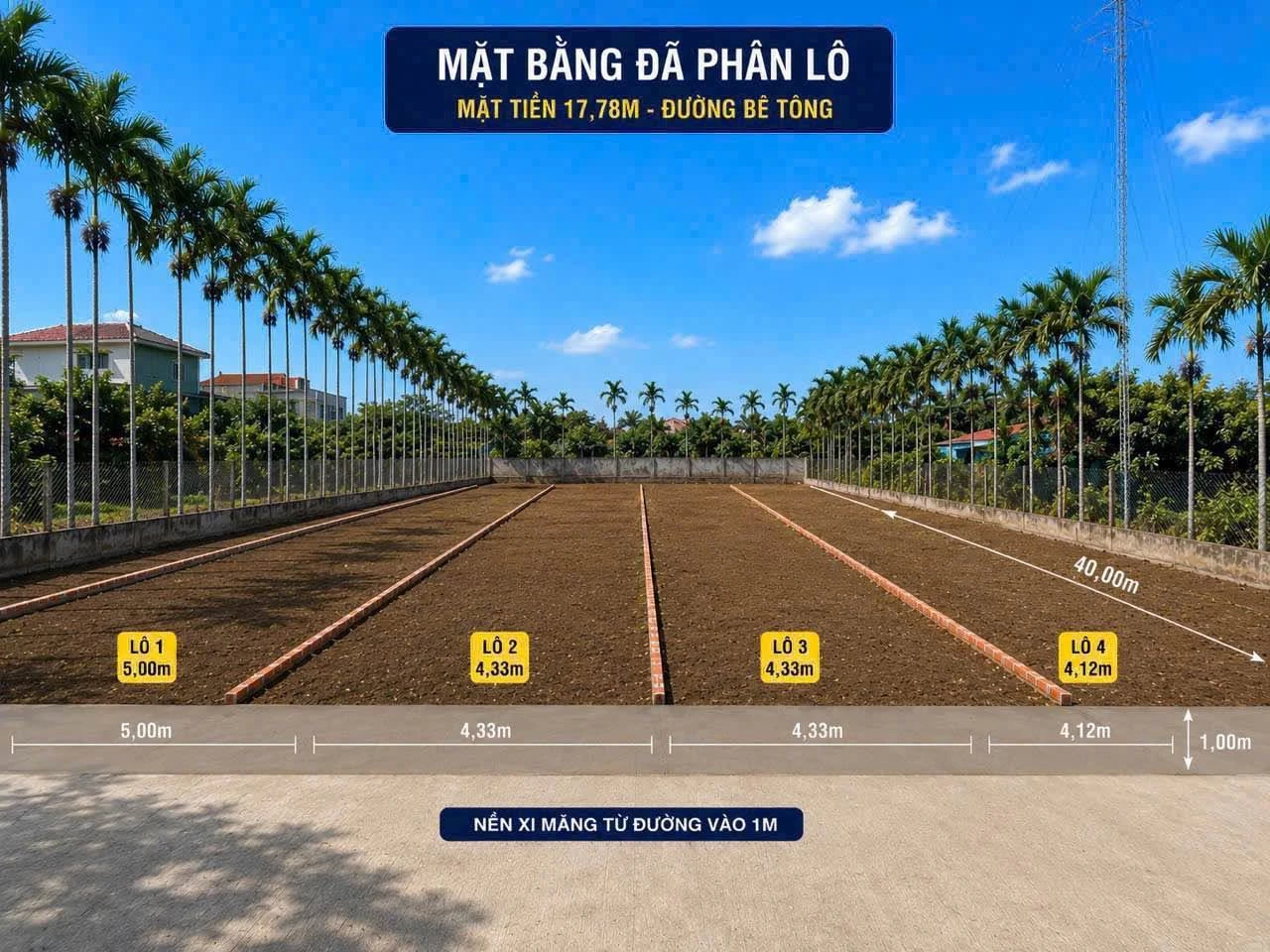 Bán đất Cần Giờ gần sân bay, 173m2, 1,4 tỷ/lô - Ảnh 1