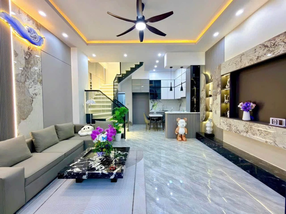 Bán nhà 1 trệt 1 lầu full nội thất 80,4m2 KDC Mặt Trời Đỏ, Long Tuyền, Cần Thơ - Ảnh thu nhỏ 2