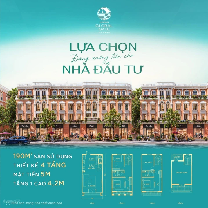 Chỉ từ 1,3 tỷ vốn ban đầu có ngay căn liền kề 60m2 Vinhomes Global Gate Hạ Long gần công viên - Ảnh thu nhỏ 2