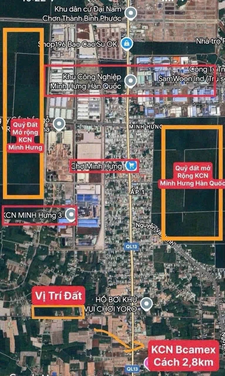 Bán đất 270m2 mặt tiền 6m Chơn Thành Đồng Nai - Ảnh thu nhỏ 3