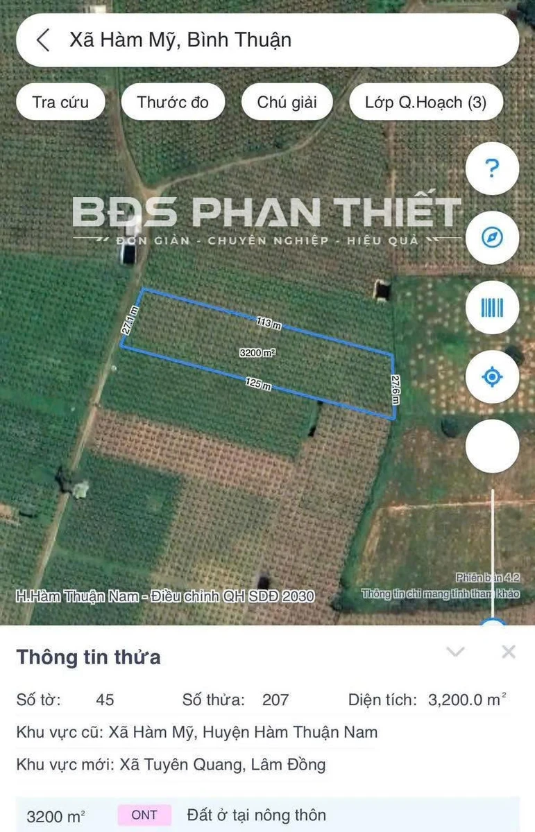 Bán đất 9.550,5 m² Hàm Mỹ, Hàm Thuận Nam - 16 tỷ - Ảnh thu nhỏ 3