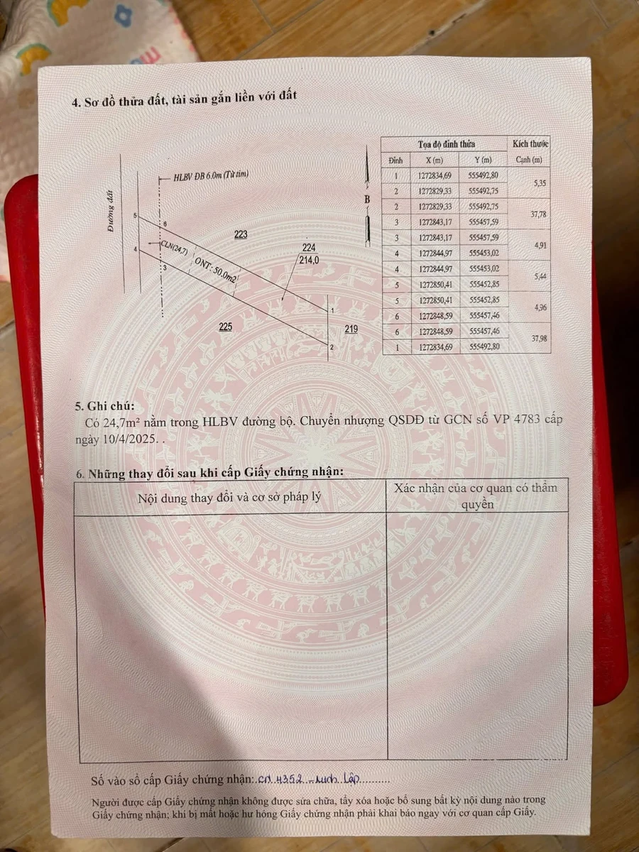 Bán đất thổ cư 215m2 tại Chơn Thành, Bình Phước 390 triệu - Ảnh thu nhỏ 4