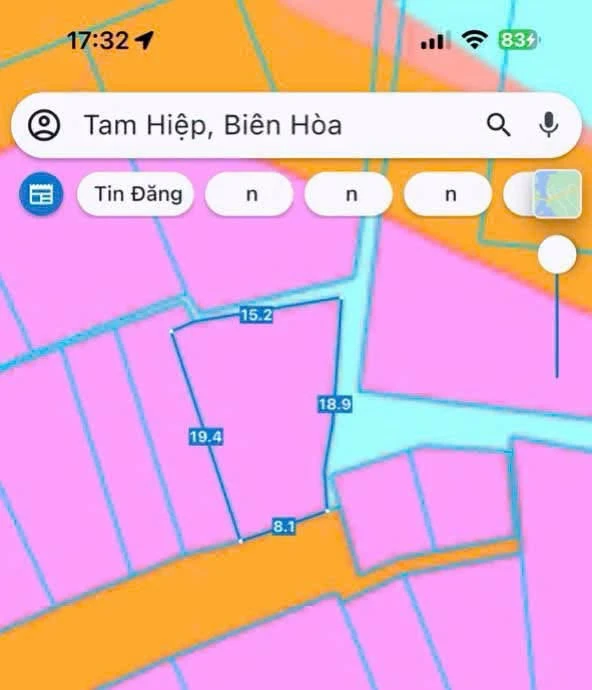Bán lô đất thổ cư 220m2 sổ hồng riêng gần BV Đồng Nai, phường Tam Hiệp - Ảnh thu nhỏ 2