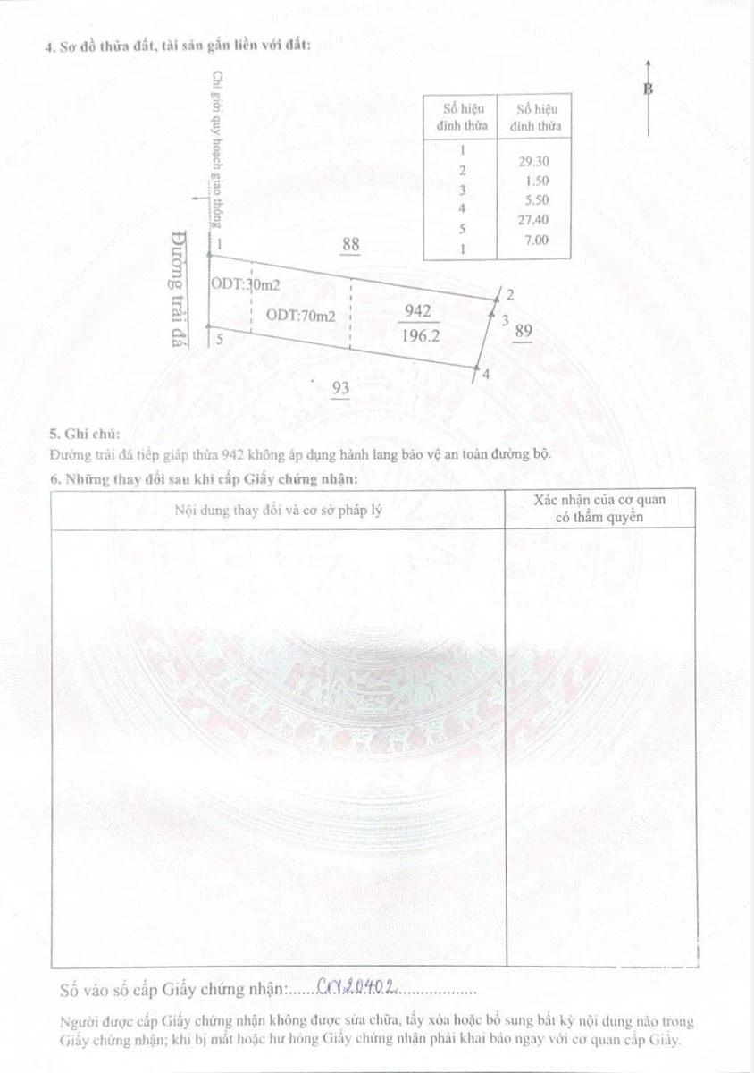Bán đất 196m2 chợ tạm Vĩnh Tân Tân Uyên, 1 tỷ 450 - Ảnh thu nhỏ 3