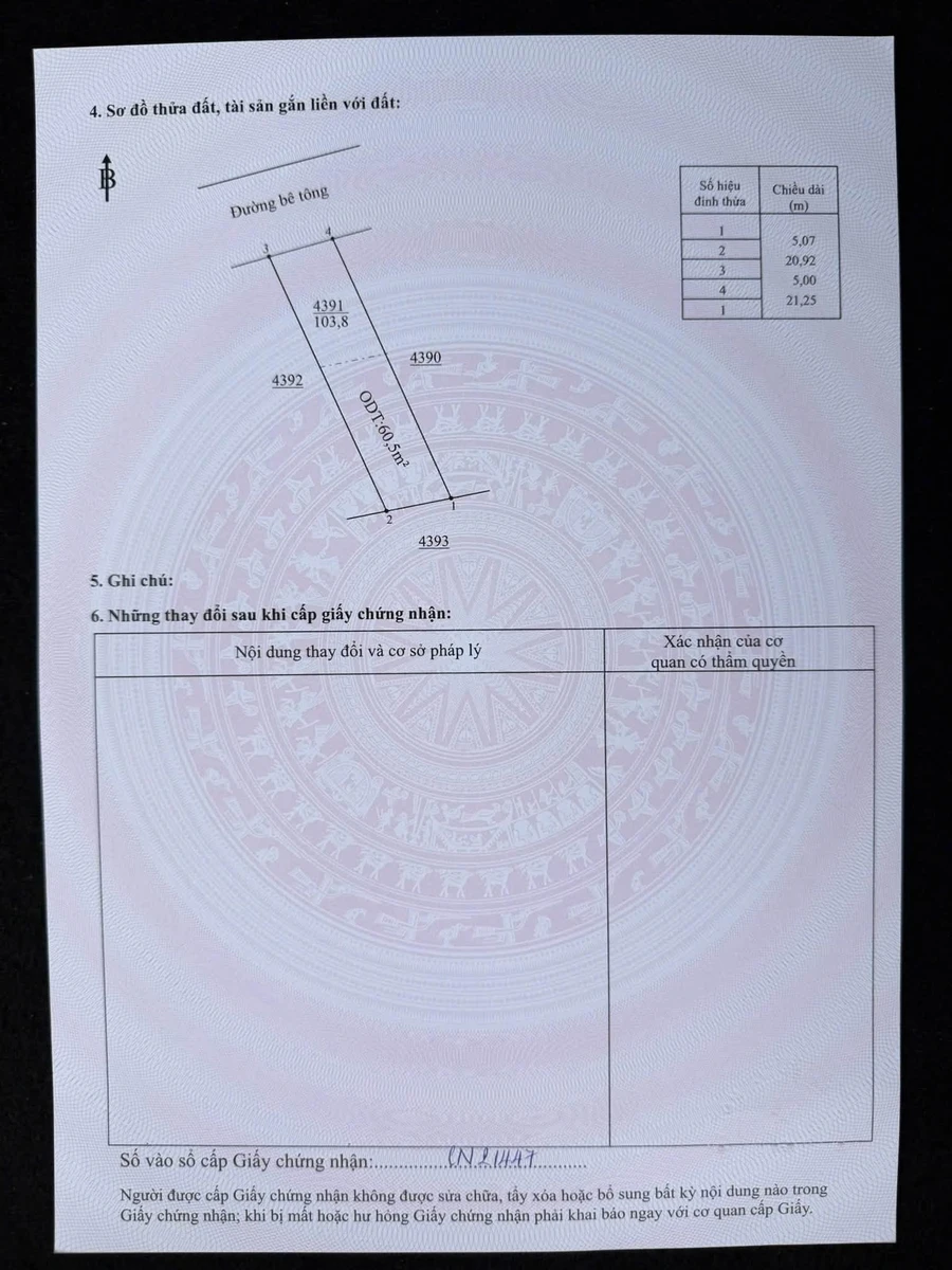 Bán đất nền Minh Hưng 60m² gần KCN, trả trước 100 triệu - Ảnh thu nhỏ 4