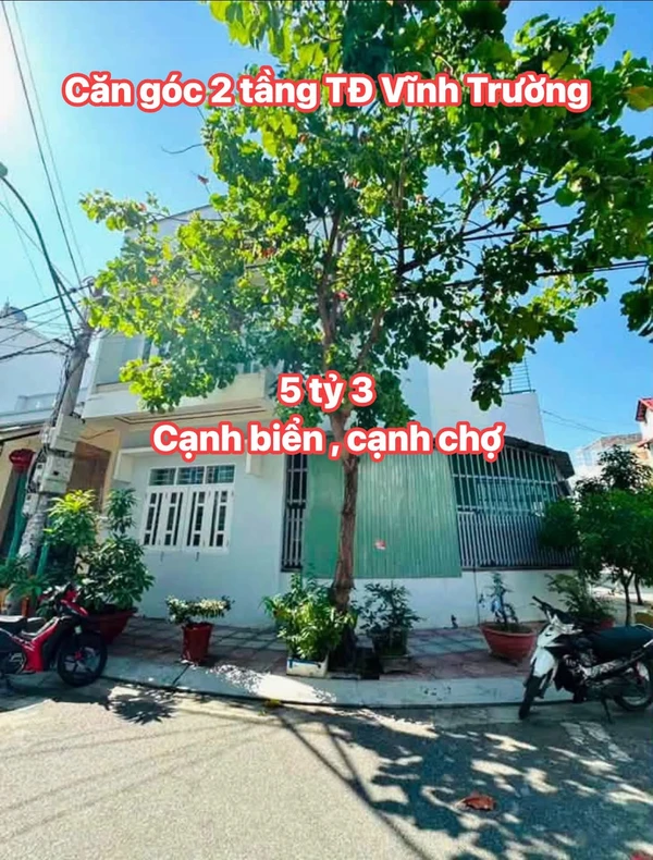 Bán nhà góc 2 tầng 64.6m² Tái định cư Vĩnh Trường, Nha Trang
