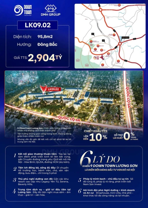 Chỉ 2,904 tỷ lô đất nền trung tâm Lương Sơn sẵn sàng tên sổ, giá ưu đãi đầu tư cực tiềm năng - Ảnh thu nhỏ 3