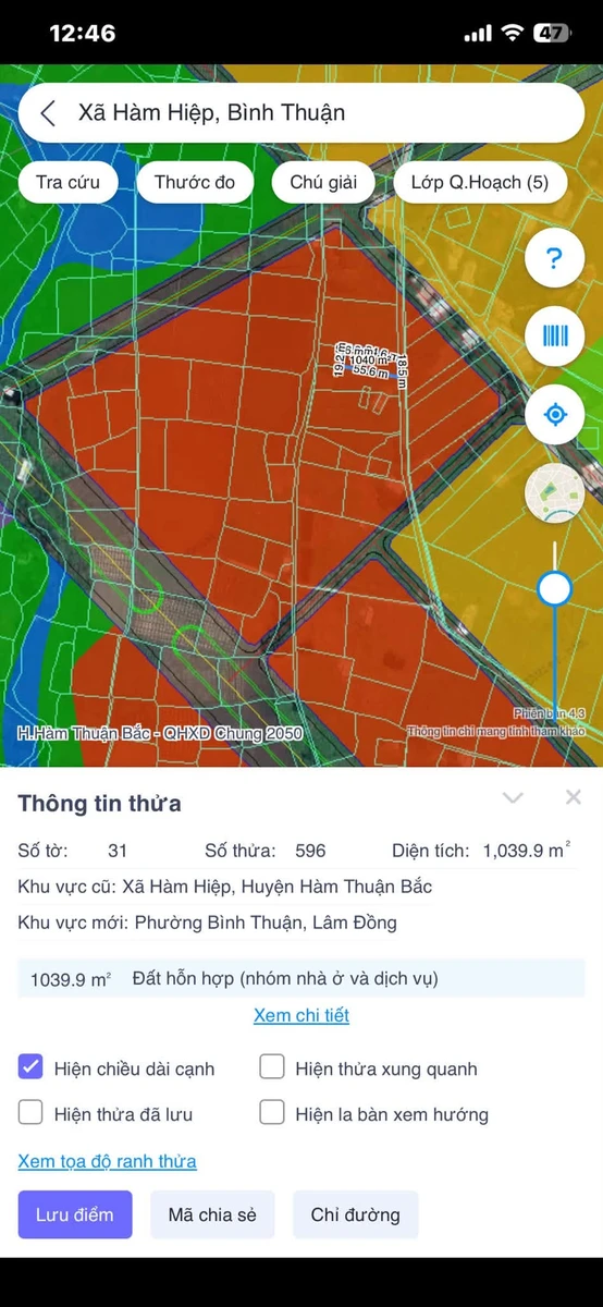 Bán đất vườn 500m² Bình Thuận 1 tỷ 1 - Ảnh thu nhỏ 3