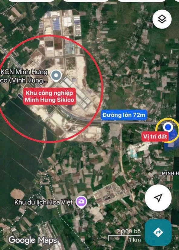 Bán đất mặt tiền 21m 505m2 Phường Minh Hưng Đồng Nai - Ảnh thu nhỏ 3