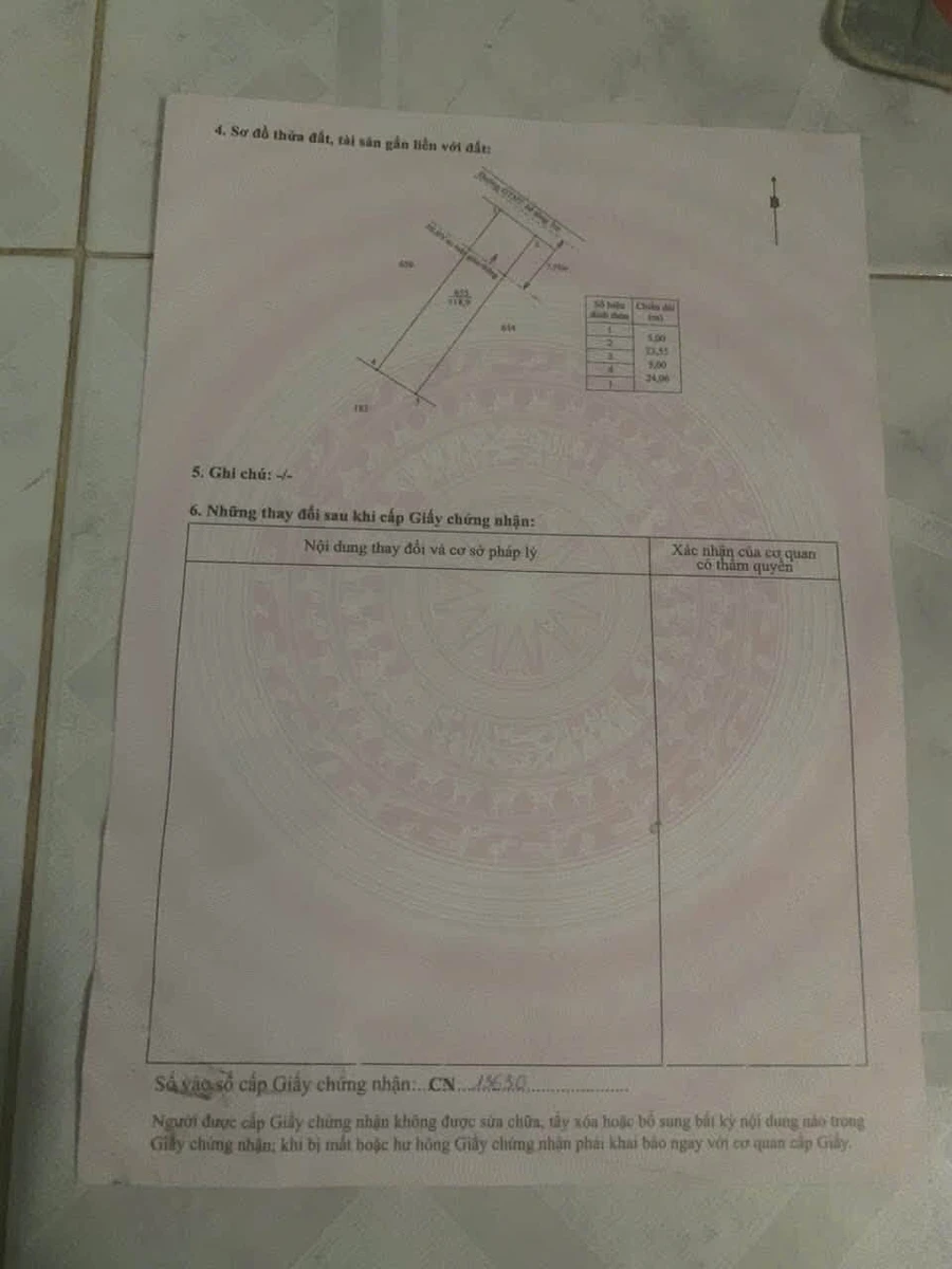 Bán đất thổ cư 130m² giá 309 triệu đường Bờ Sen, xã Tầm Vu, Tây Ninh - Ảnh thu nhỏ 4