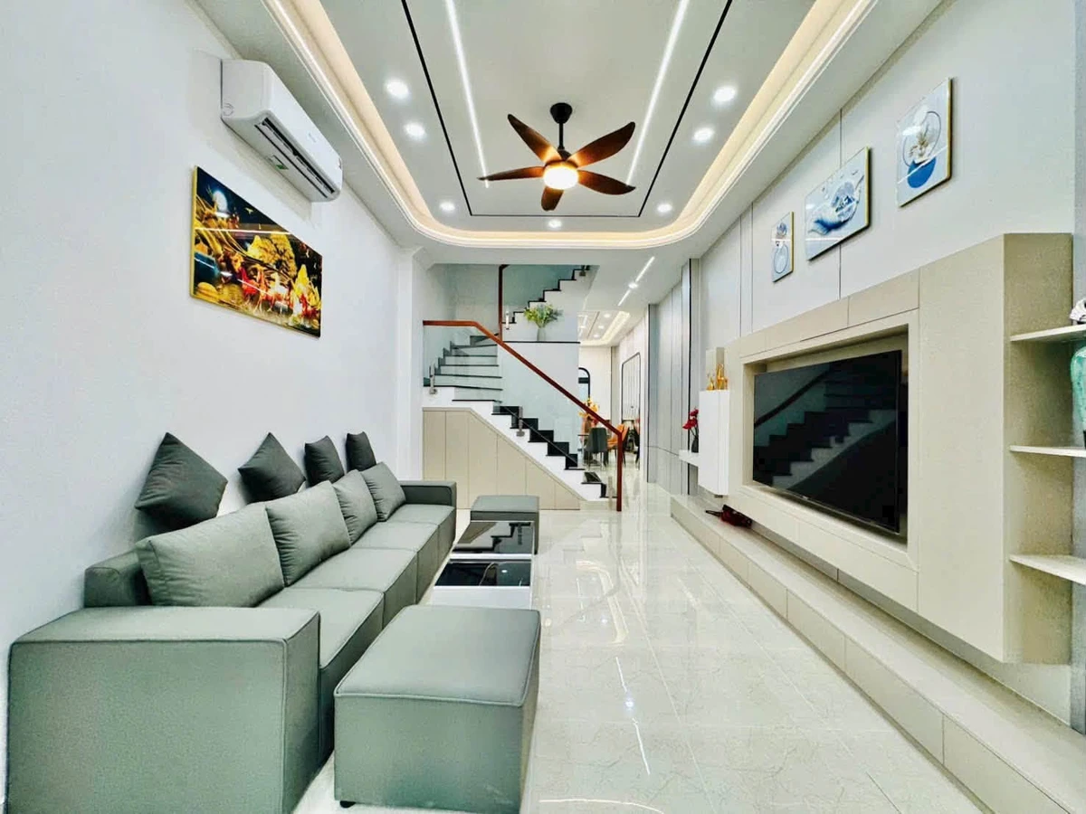 Bán nhà mới 4 tầng 60m² Bình Thạnh 8.78 tỷ - Ảnh thu nhỏ 2