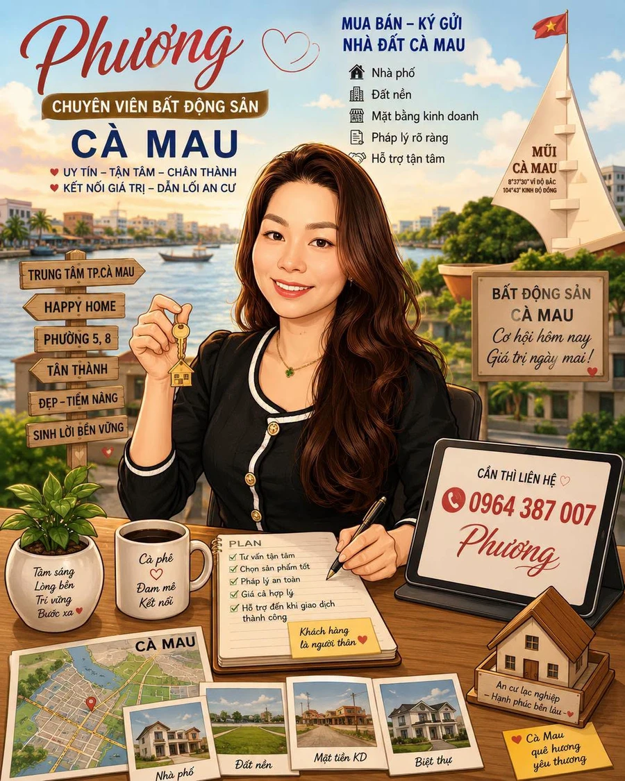 Cho thuê nhà mặt tiền đường Trần Văn Thời, Phường 5, TP. Cà Mau, 6x22m, 12 triệu/tháng - Ảnh 1