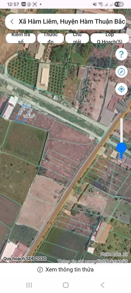Bán đất thổ cư 104m² Hàm Liêm, Bình Thuận 420 triệu - Ảnh thu nhỏ 4