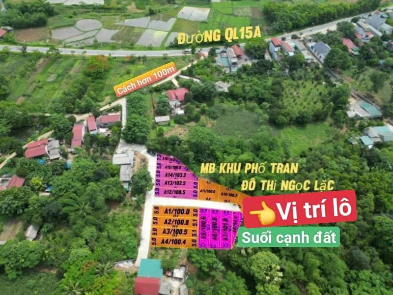 Bán đất nền 54m2 Thị trấn Ngọc Lặc Thanh Hóa 68 triệu