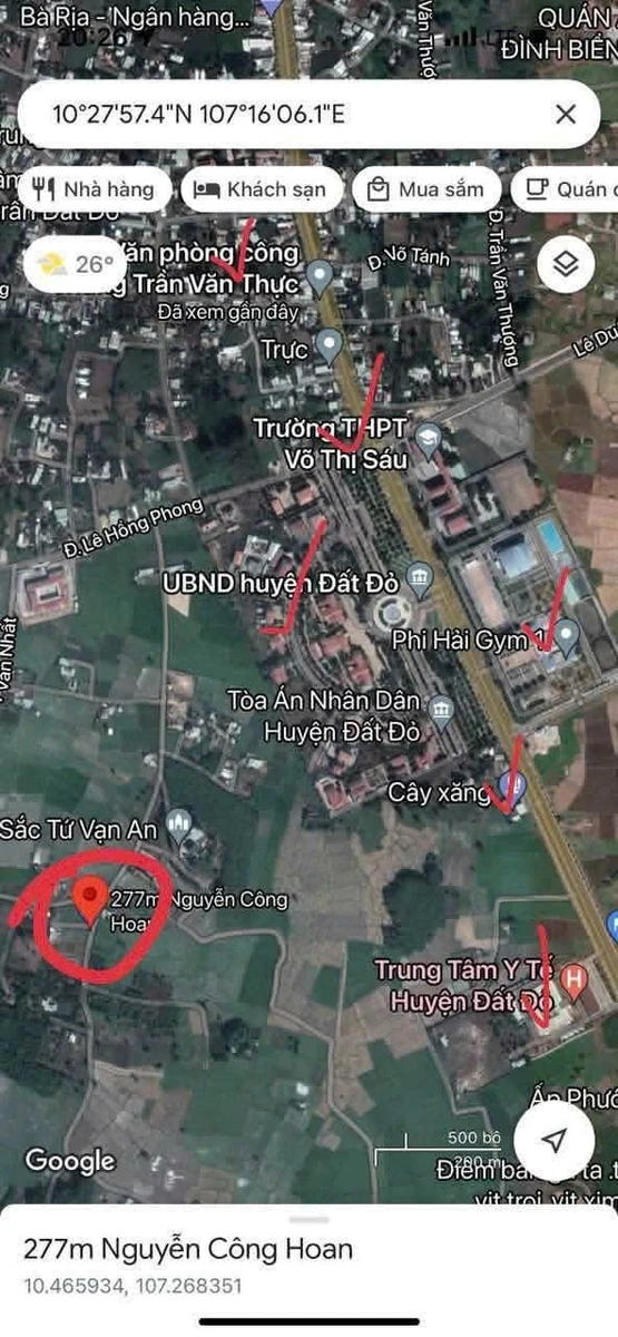 Bán đất mặt tiền Nguyễn Công Hoàn Đất Đỏ 140m2 1 tỷ - Ảnh thu nhỏ 4