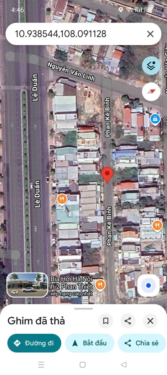 Bán đất thổ cư 85m2 mặt tiền Phan Kế Bính Phan Thiết - Ảnh 1