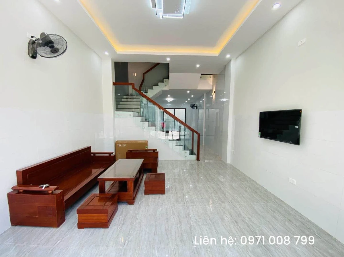 Cho thuê nhà 3 tầng 63m2, 3PN 4WC khu đô thị Chợ Góc - Phú Gia Riverside, Quy Nhơn - Ảnh 1