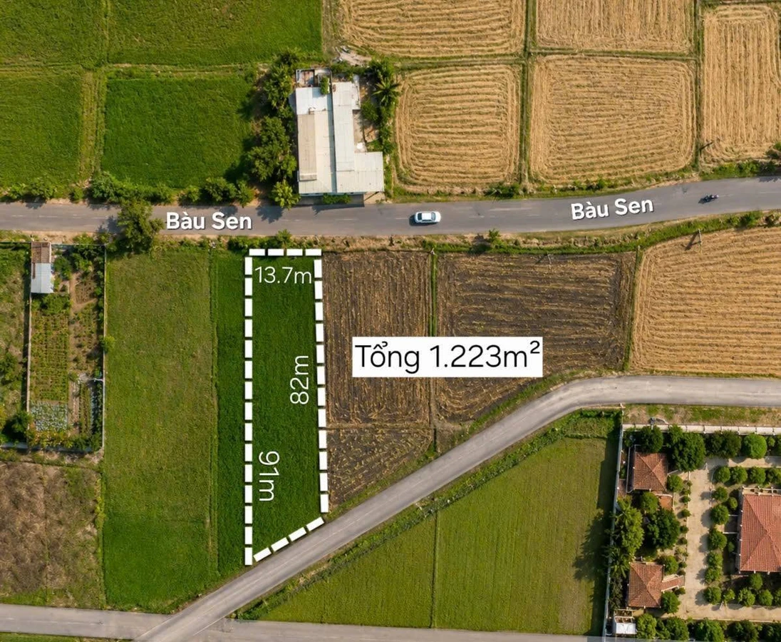Bán đất mặt tiền Bàu Sen 1.223 m² giá 4.8 tỷ - Ảnh thu nhỏ 2