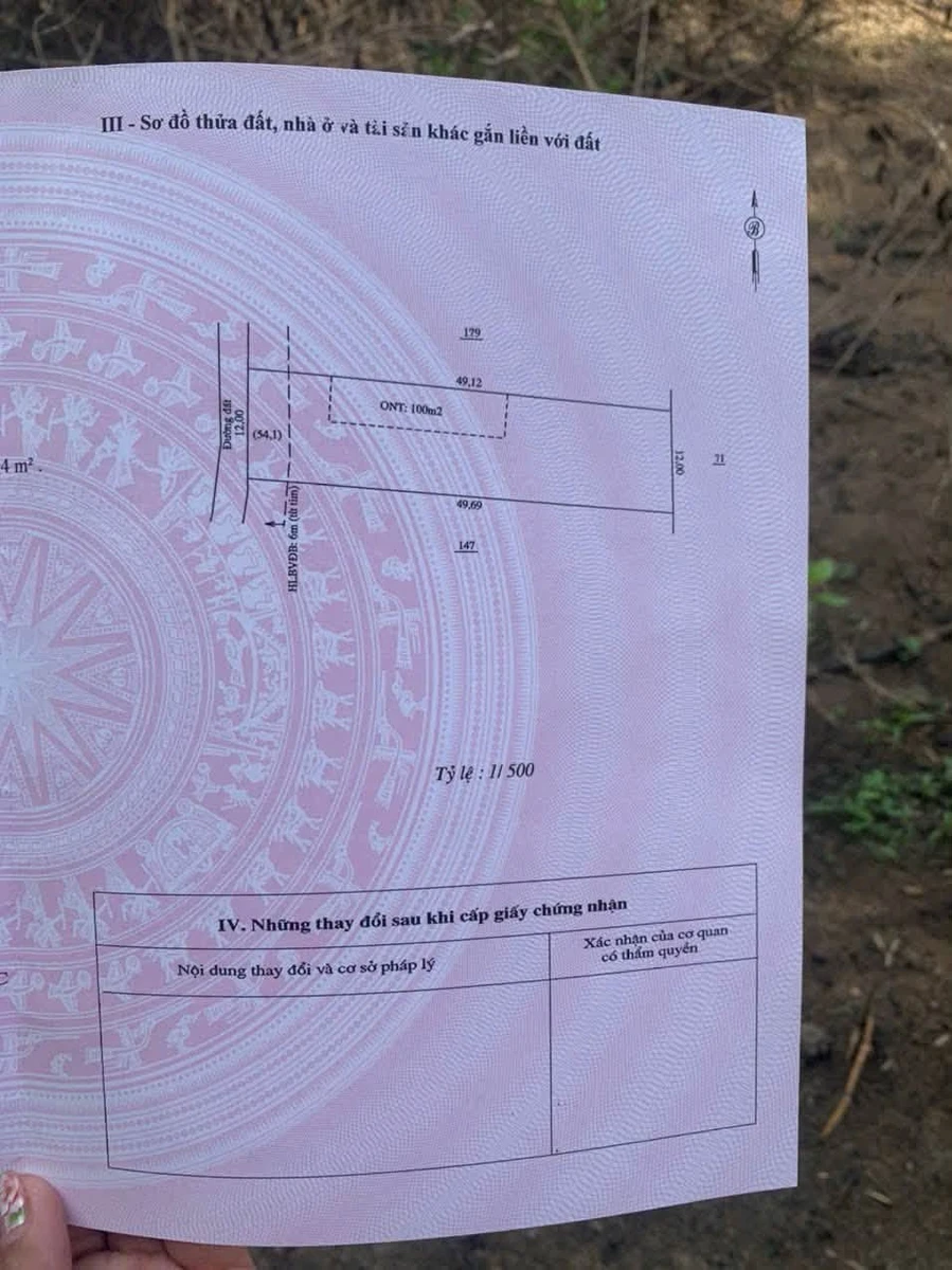 Bán đất 600m² ngang 12m sâu 50m Đồng Xoài 1 tỷ - Ảnh thu nhỏ 2