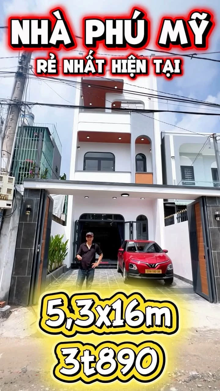 Bán nhà Phú Mỹ 180m² 3PN 2WC, giá 3 tỷ 890 - Ảnh 1