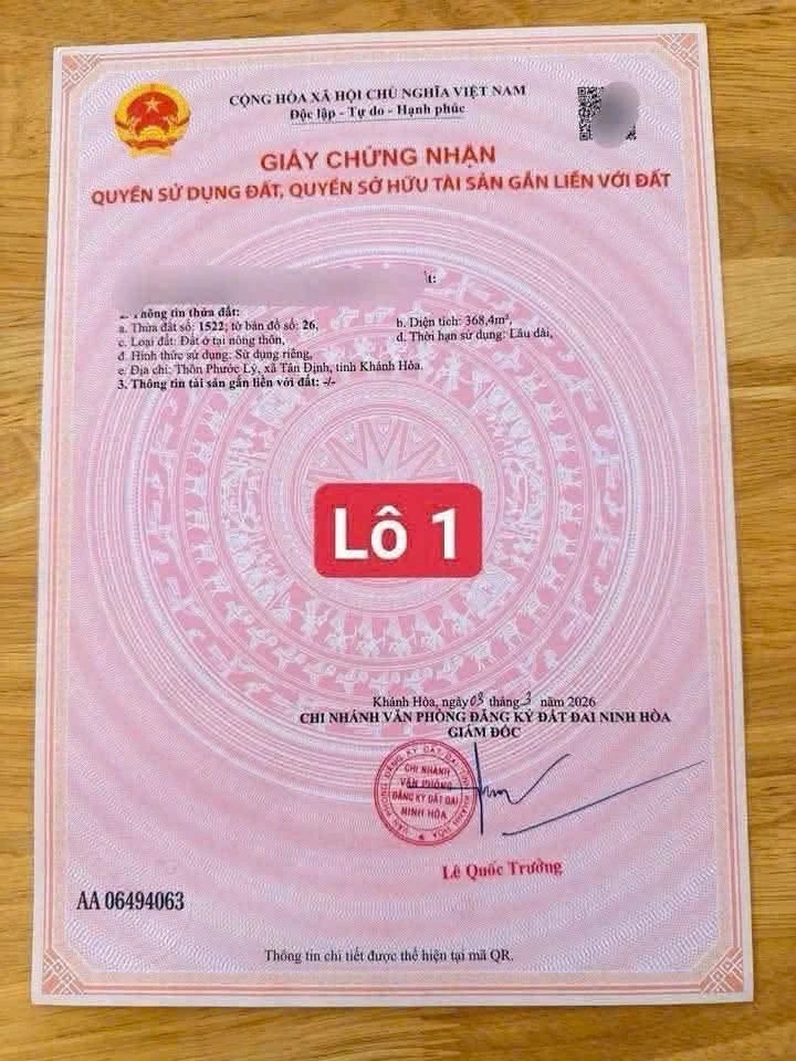 Bán đất Phước Lý Ninh Bình 368m² sổ sẵn 720 triệu - Ảnh thu nhỏ 3