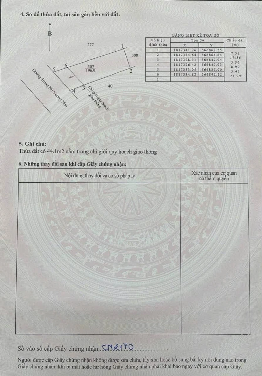 Bán đất mặt tiền Trưng Nữ Vương Huế 200m² 3 tỷ - Ảnh 1