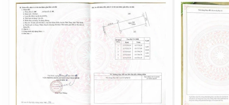 Đất thổ cư đẹp xuất sắc tại khu đấu giá Thụy Lương, 4,6 tỷ, 120m2