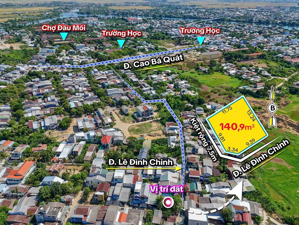 Bán đất 2 mặt tiền Lê Đình Chính 141m² 2,65 tỷ - Ảnh thu nhỏ 4