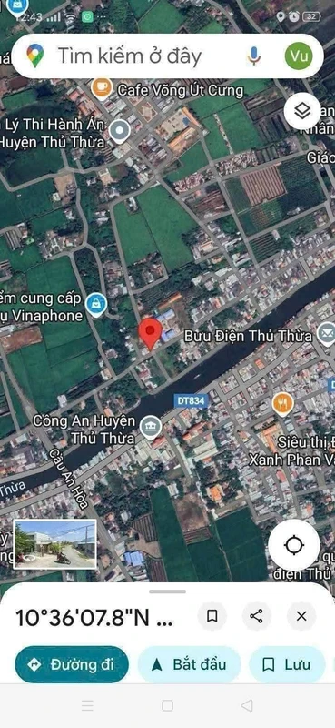 Bán nền đất 135m2 giá 900 triệu tại Thủ Thừa, Tây Ninh