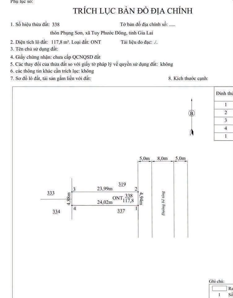 Bán lô đất 117m2 ngay chợ Mới Phước Sơn 2 tỷ 050 triệu - Ảnh thu nhỏ 3