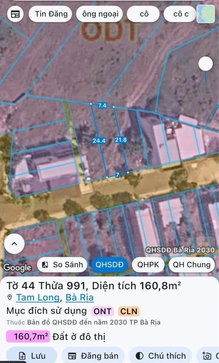 Bán đất Thanh Sơn B Bà Rịa 100m² - 2,35 tỷ - Ảnh 1