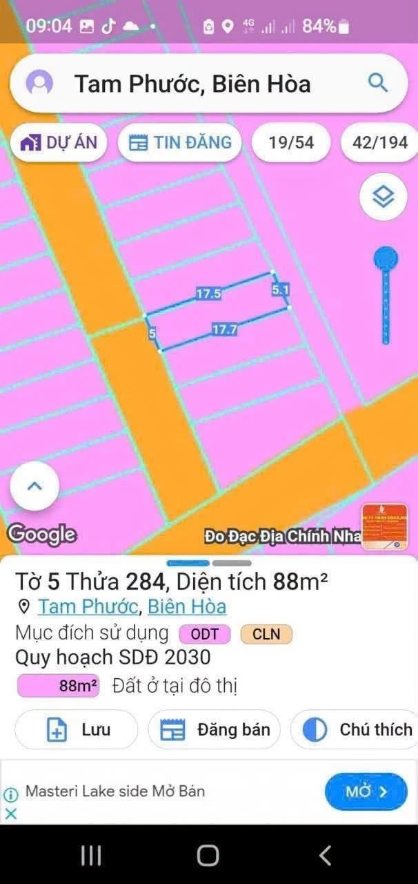 Bán đất thổ cư 55m² Phường Tam Phước, Đồng Nai 5 tỷ - Ảnh 1