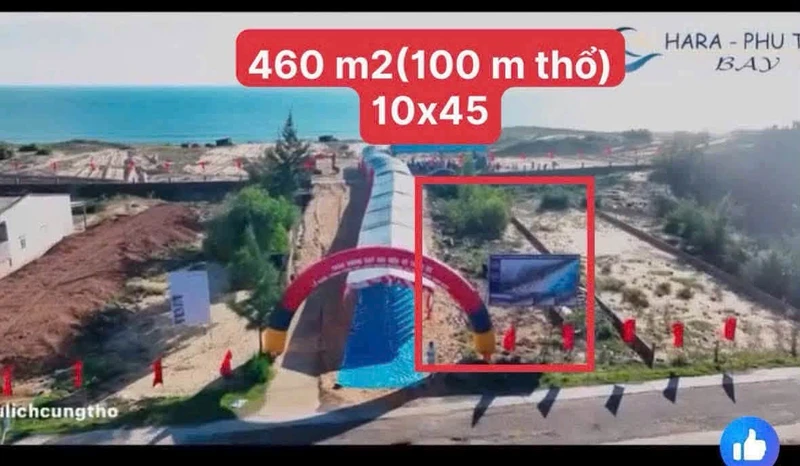 Bán đất Phú Mỹ Bình Định 460m2 mặt tiền 2,2 tỷ