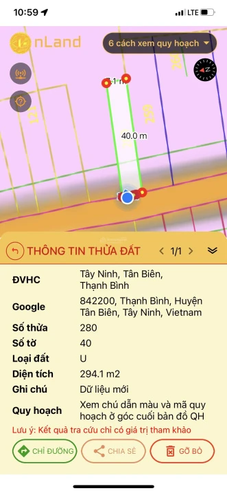 Bán đất 7x40m (50m2 thổ cư) MT Thạnh Bình, Gò Cát, Tân Biên, Tây Ninh - Ảnh thu nhỏ 2