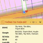 Bán đất 7x40m (50m2 thổ cư) MT Thạnh Bình, Gò Cát, Tân Biên, Tây Ninh - Ảnh thu nhỏ 2